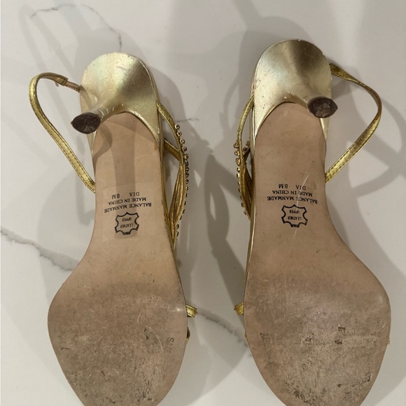 Sam & Libby Gold Dress Heels - homecoming, prom, weddings, business, dinner - Picture 2 of 5